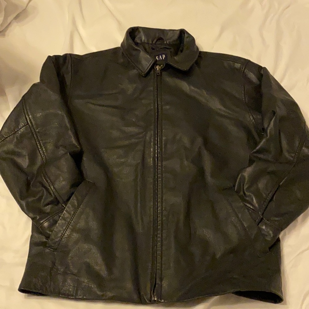 Boy shell leather Gap coat size 12 xl